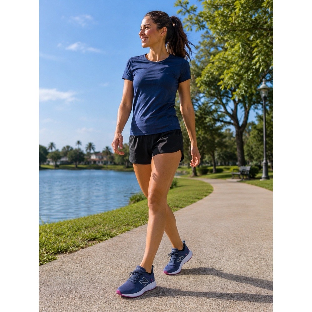New Balance Fresh Foam Roav Women's Size 8 Blue Pink Running Walking Shoes - Picture 2 of 7